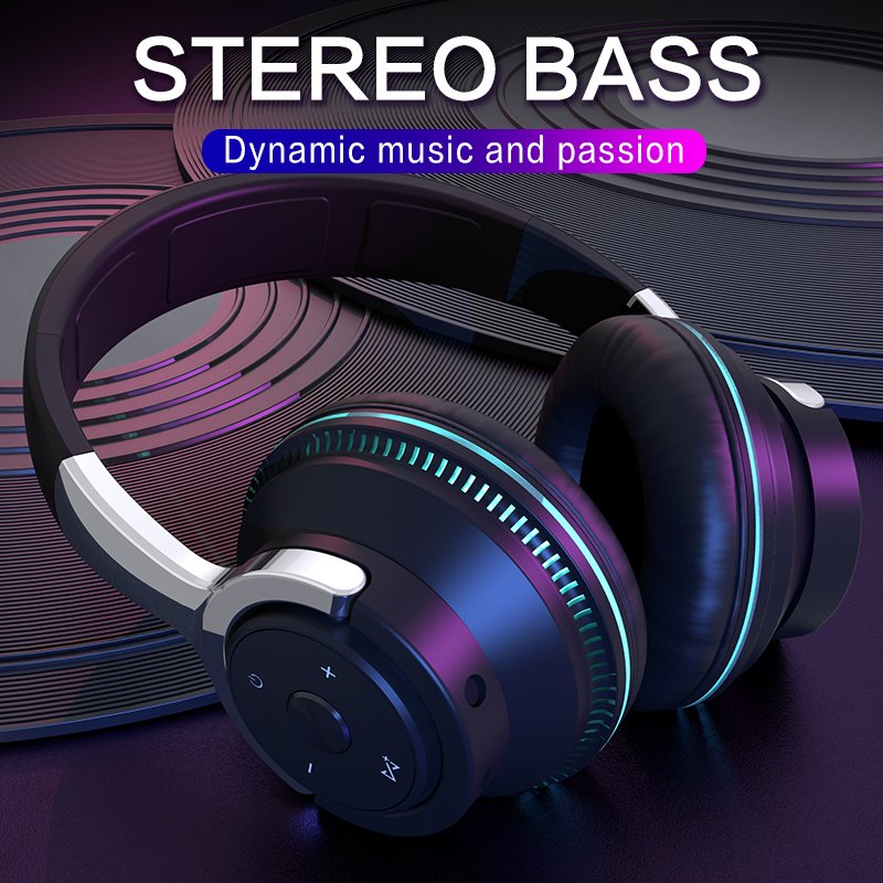 High Quality Wholesale Wireless Surround Sound Headset Rgb Gaming Headphones for Computer